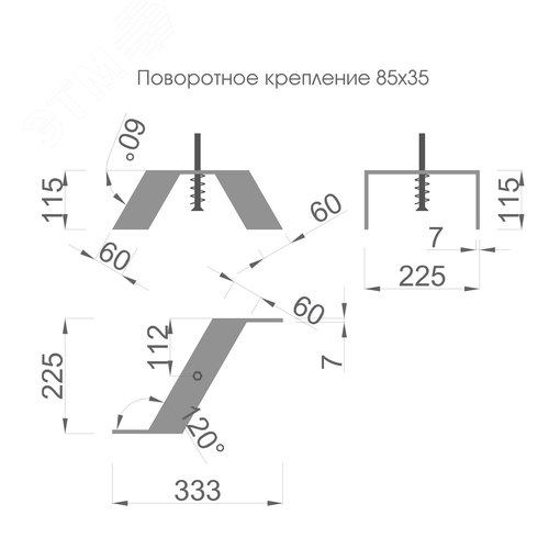 Система крепления для встраиваемого профиля RVE-FIX S_85 - фото 3
