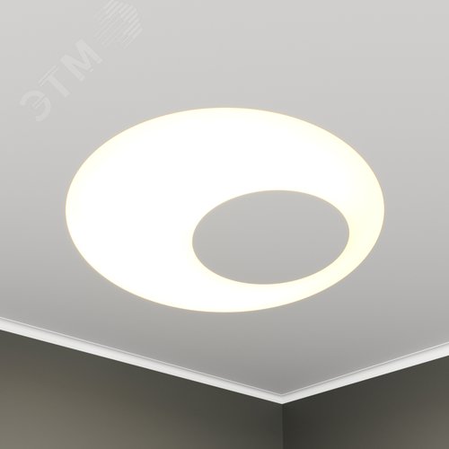 Светильник светодиодный RVE-LBX-APERTURA-646-VG (Круг с отверстием 646х646х110мм 29Вт встраиваемый под шпаклевку 4000K Белый) - фото 1