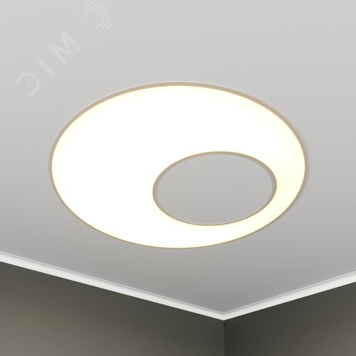 Светильник светодиодный RVE-LBX-APERTURA-1030-V (Круг с отверстием 1030х1030х120мм 63Вт встраиваемый 4000K Белый) - фото 1