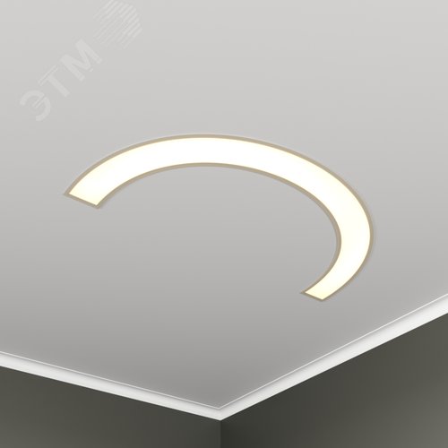 Светильник светодиодный RVE-LBX-ARCO-730-V (Полукольцо 730х380х100мм S80мм 24Вт встраиваемый 4000K Белый) - фото 1