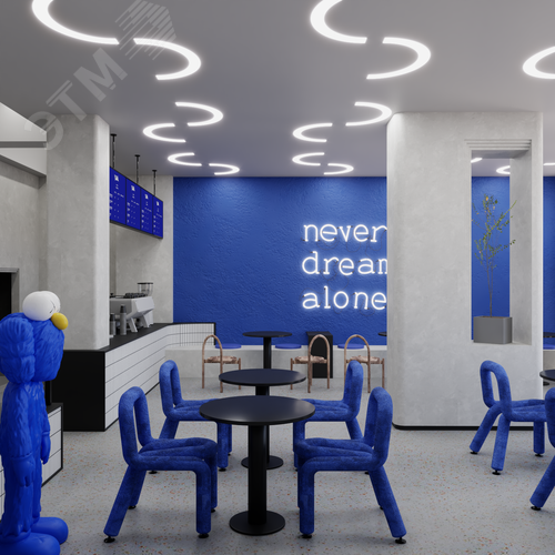 Светильник светодиодный RVE-LBX-ARCO-646-VG (Полукольцо 646х346х110мм S80мм 20Вт встраиваемый под шпаклевку 4000K Белый) - фото 3