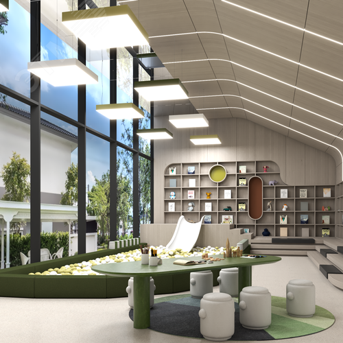 Светильник светодиодный RVE-LBX-BOX-400-P (Квадрат 400х400х100мм 25Вт Подвесной 4000К Белый) - фото 3