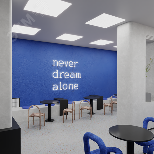 Светильник светодиодный RVE-LBX-BOX-830-V (Квадрат 830х830х100мм 100Вт встраиваемый 4000K Белый) - фото 4