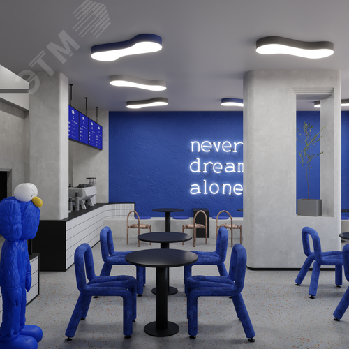 Светильник светодиодный RVE-LBX-CLOUD-1032-N (Облако 1032х346х100мм 41Вт Накладной 4000К Белый) - фото 2