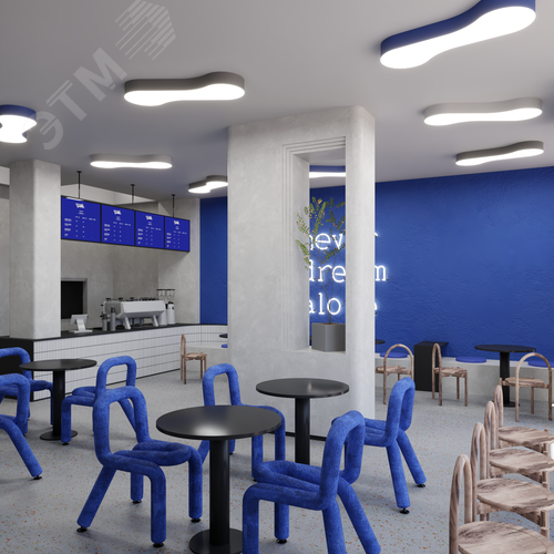 Светильник светодиодный RVE-LBX-CLOUD-1032-N (Облако 1032х346х100мм 41Вт Накладной 4000К Белый) - фото 4