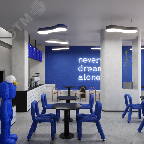 Светильник светодиодный RVE-LBX-CLOUD-1032-P (Облако 1032х346х100мм 41Вт Подвесной 4000К Белый) светильник - фото 3