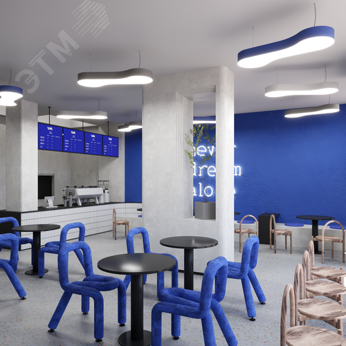 Светильник светодиодный RVE-LBX-CLOUD-1032-P (Облако 1032х346х100мм 41Вт Подвесной 4000К Белый) светильник - фото 4