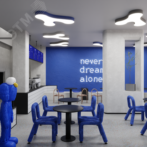 Светильник светодиодный RVE-LBX-CLOUD-1176-N (Облако 1176х830х100мм 70Вт Накладной 4000К Белый) - фото 2