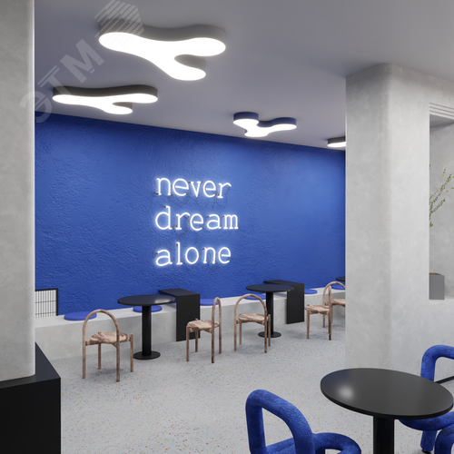 Светильник светодиодный RVE-LBX-CLOUD-1176-N (Облако 1176х830х100мм 70Вт Накладной 4000К Белый) - фото 4