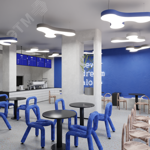 Светильник светодиодный RVE-LBX-CLOUD-1032-P (Облако 1032х346х100мм 41Вт Подвесной 4000К Белый) светильник - фото 9