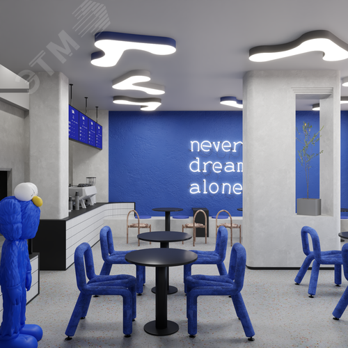 Светильник светодиодный RVE-LBX-CLOUD-1320-N (Облако 1320х829х100мм 68Вт Накладной 4000К Белый) - фото 2