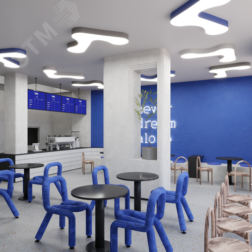 Светильник светодиодный RVE-LBX-CLOUD-1320-N (Облако 1320х829х100мм 68Вт Накладной 4000К Белый) - фото 3