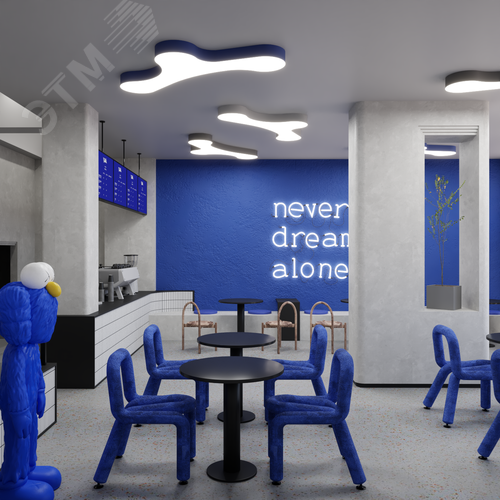 Светильник светодиодный RVE-LBX-CLOUD-1673-N (Облако 1673х755х100мм 81Вт Накладной 4000К Белый) - фото 2