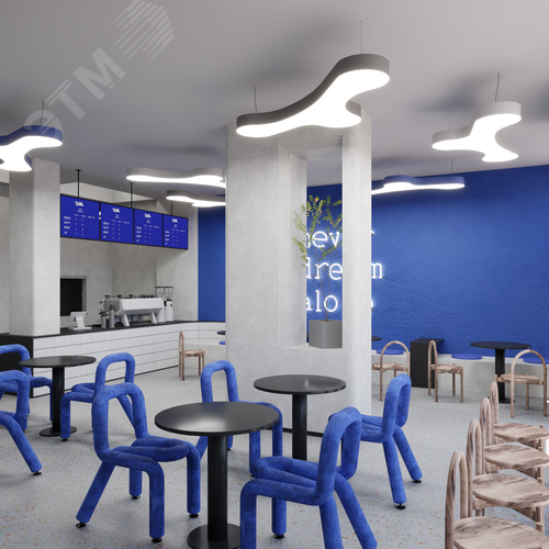 Светильник светодиодный RVE-LBX-CLOUD-1032-P (Облако 1032х346х100мм 41Вт Подвесной 4000К Белый) светильник - фото 19