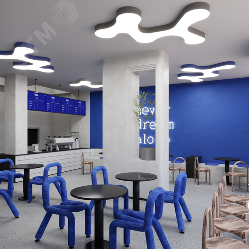 Светильник светодиодный RVE-LBX-CLOUD-1917-N (Облако 1917х1289х100мм 137Вт Накладной 4000К Белый) - фото 3