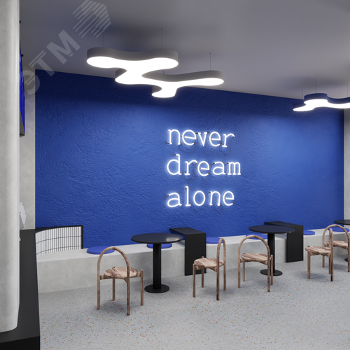 Светильник светодиодный RVE-LBX-CLOUD-1032-P (Облако 1032х346х100мм 41Вт Подвесной 4000К Белый) светильник - фото 30