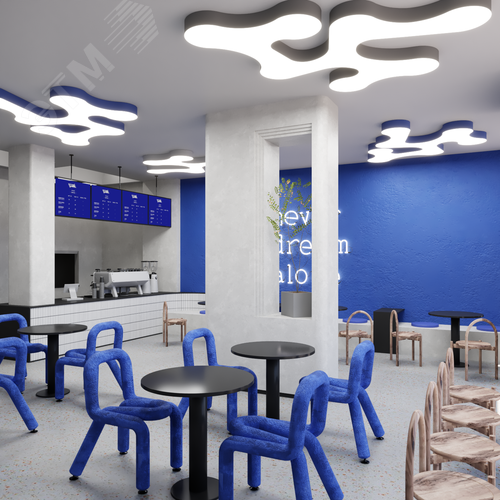 Светильник светодиодный RVE-LBX-CLOUD-2110-N (Облако 2110х1639х100мм 195Вт Накладной 4000К Белый) - фото 3