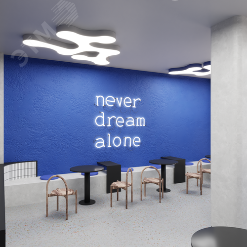 Светильник светодиодный RVE-LBX-CLOUD-2110-N (Облако 2110х1639х100мм 195Вт Накладной 4000К Белый) - фото 4