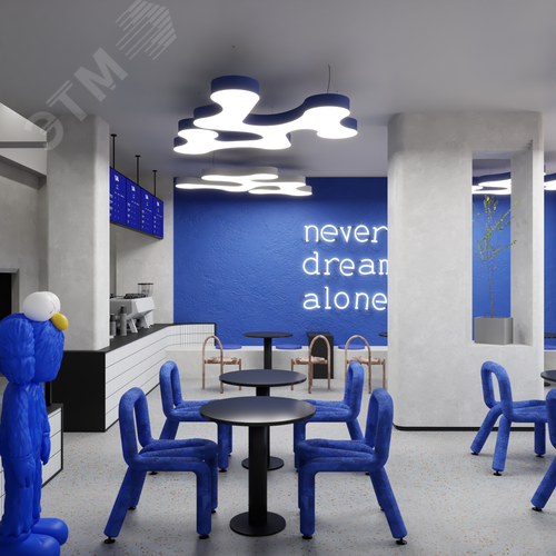 Светильник светодиодный RVE-LBX-CLOUD-2110-P (Облако 2110х1639х100мм 195Вт Подвесной 4000К Белый) светильник - фото 2