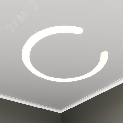 Светильник светодиодный RVE-LBX-DIOS-1646-VG (Подкова 1646х1544х110мм S80мм 102Вт встраиваемый под шпаклевку 4000K Белый) - фото 1