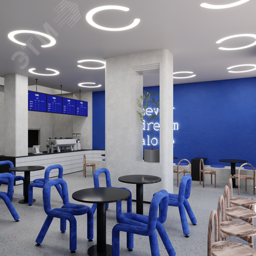 Светильник светодиодный RVE-LBX-DIOS-1646-VG (Подкова 1646х1544х110мм S80мм 102Вт встраиваемый под шпаклевку 4000K Белый) - фото 3