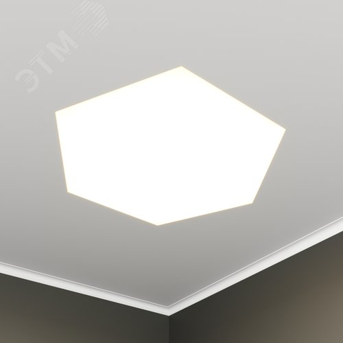 Светильник светодиодный RVE-LBX-HEXA-846-VG (Шестиугольник 846х739х110мм 62Вт встраиваемый под шпаклевку 4000K Белый) - фото 1