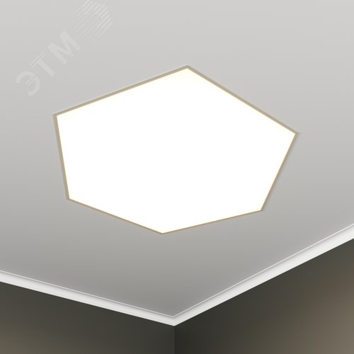 Светильник светодиодный RVE-LBX-HEXA-630-V (Шестиугольник 630х550х100мм 35Вт встраиваемый 4000K Белый) - фото 1
