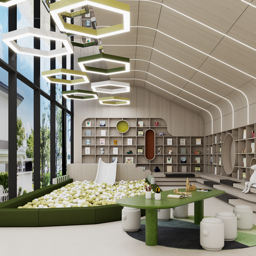 Светильник светодиодный RVE-LBX-HOLE-HEXA-1950-P (Шестиугольник с отверстием 1950х1689х100мм S80мм 143Вт Подвесной 4000К Белый) - фото 5