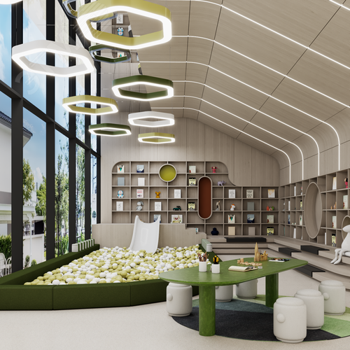 Светильник светодиодный RVE-LBX-HOLE-HEXA-SOFT-800-P (Шестиугольник закругленный с отверстием 800х736х100мм S80мм 54Вт Подвесной 4000К Белый) - фото 5