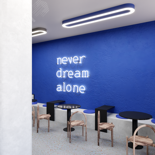 Светильник светодиодный RVE-LBX-HOLE-LARGO-2600-N (Овал с отверстием 2600х350х100мм S80мм 136Вт Накладной 4000К Белый) - фото 6