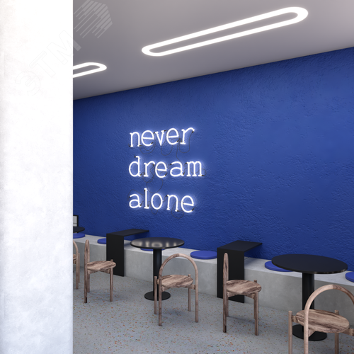 Светильник светодиодный RVE-LBX-HOLE-LARGO-1446-VG (Овал с отверстием 1446х396х110мм S80мм 74Вт встраиваемый под шпаклевку 4000K Белый) - фото 6