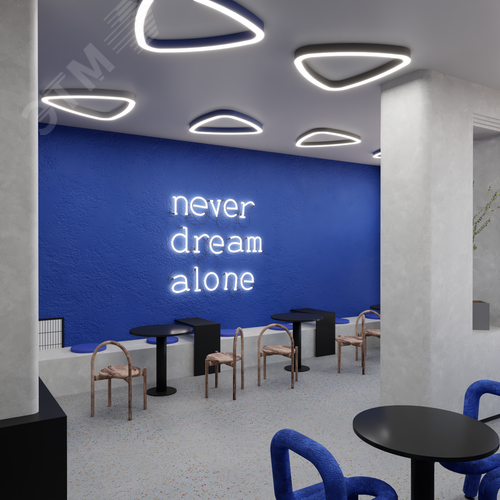 Светильник светодиодный RVE-LBX-HOLE-LITUS-1800х800х1710х70мм 135Вт Накладной 4000К белый) - фото 4