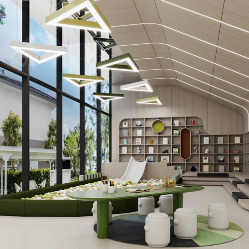 Светильник светодиодный RVE-LBX-HOLE-TRIO-1200-P (Треугольник с отверстием 1200х1039х100мм S80мм 80Вт Подвесной 4000К Белый) - фото 6