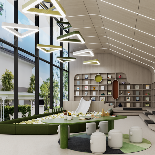 Светильник светодиодный RVE-LBX-HOLE-TRIO-SOFT-400-P (Треугольник закругленный с отверстием 400х356х100мм S80мм 24Вт Подвесной 4000К Белый) - фото 6