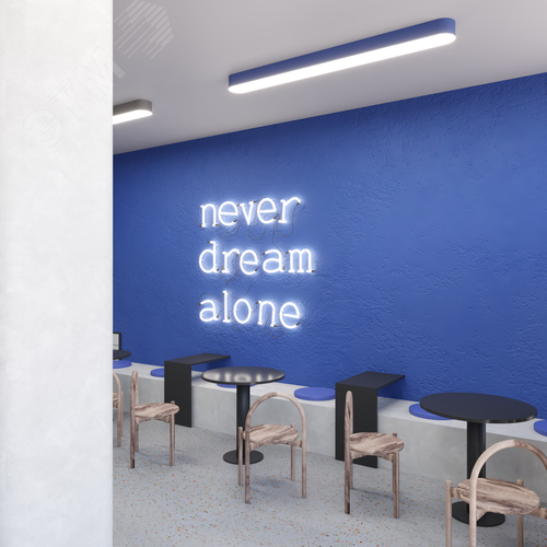 Светильник светодиодный RVE-LBX-LARGO-S-2400-N (Овал 2400х163х100 мм 59 Вт Накладной 4000К Белый) - фото 5