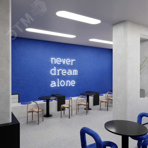 Светильник светодиодный RVE-LBX-LARGO-W-1430-V (Овал 1430х380х100мм 74Вт встраиваемый 4000K Белый) - фото 4