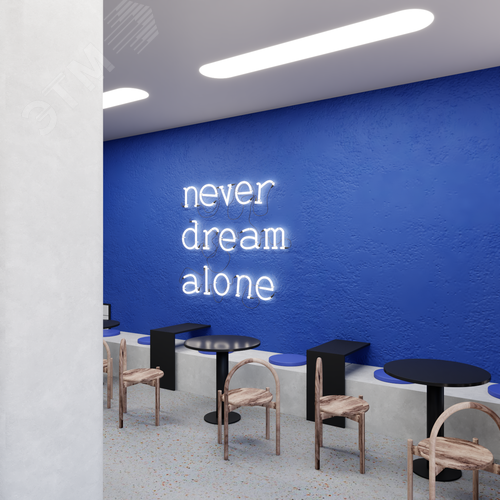 Светильник светодиодный RVE-LBX-LARGO-W-1446-VG (Овал 1446х396х110мм 74Вт встраиваемый под шпаклевку 4000K Белый) - фото 5