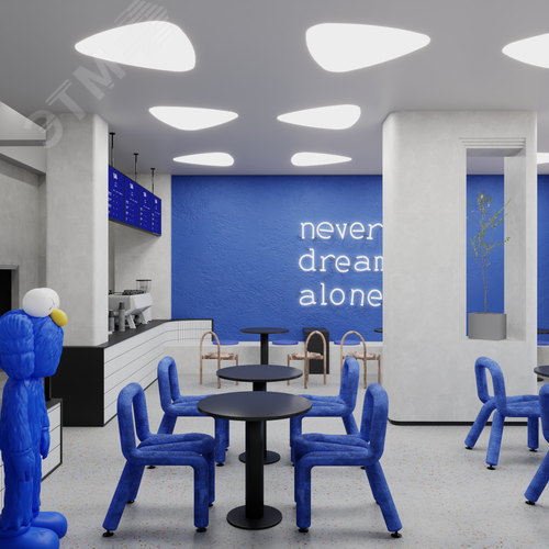 Светильник светодиодный RVE-LBX-LITUS-446-VG (Треугольник Рело закругленный 446х426х110мм 16Вт встраиваемый под шпаклевку 4000K Белый) - фото 2