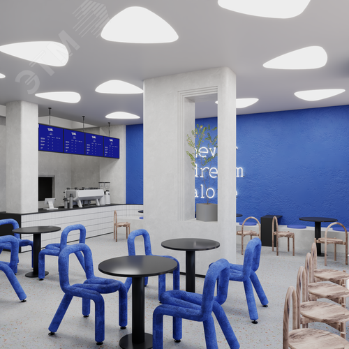 Светильник светодиодный RVE-LBX-LITUS-446-VG (Треугольник Рело закругленный 446х426х110мм 16Вт встраиваемый под шпаклевку 4000K Белый) - фото 3