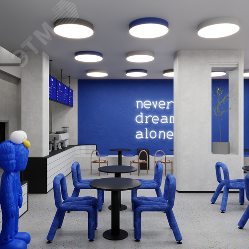 Светильник светодиодный RVE-LBX-RING-1200-N (Круг 1200х1200х120мм 127Вт Накладной 4000К Белый) - фото 2