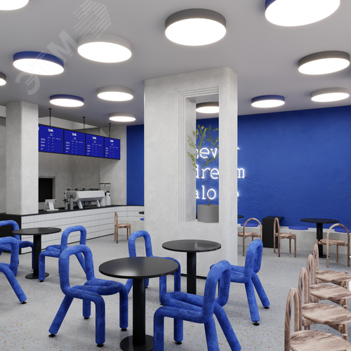 Светильник светодиодный RVE-LBX-RING-1200-N (Круг 1200х1200х120мм 127Вт Накладной 4000К Белый) - фото 3