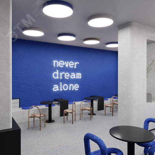 Светильник светодиодный RVE-LBX-RING-1200-N (Круг 1200х1200х120мм 127Вт Накладной 4000К Белый) - фото 4