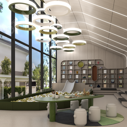 Светильник светодиодный RVE-LBX-RING-OUT-1200-P (Кольцо наружу 1200х1200х50мм S53мм 83Вт Подвесной 4000К Белый) - фото 3