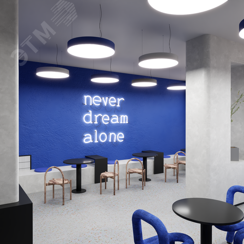 Светильник светодиодный RVE-LBX-RING-1200-P (Круг 1200х1200х120мм 127Вт Подвесной 4000К Белый) - фото 6