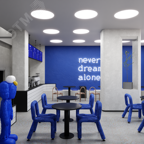 Светильник светодиодный RVE-LBX-RING-730-V (Круг 730х730х100мм 57Вт встраиваемый 4000K Белый) - фото 2