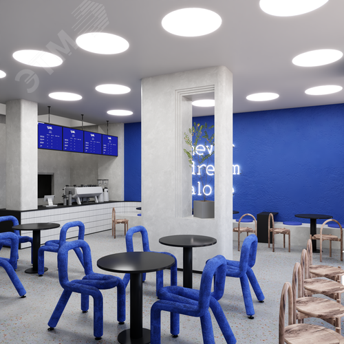 Светильник светодиодный RVE-LBX-RING-730-V (Круг 730х730х100мм 57Вт встраиваемый 4000K Белый) - фото 3