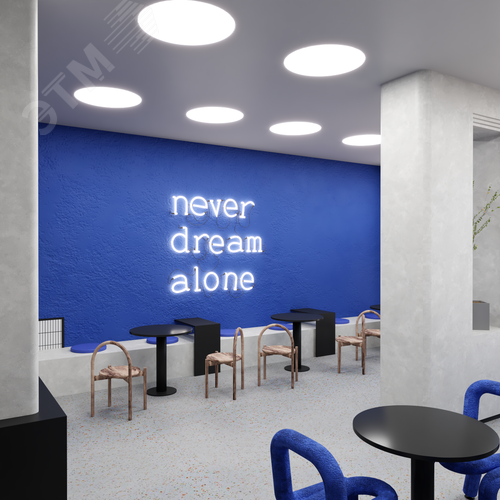 Светильник светодиодный RVE-LBX-RING-730-V (Круг 730х730х100мм 57Вт встраиваемый 4000K Белый) - фото 4