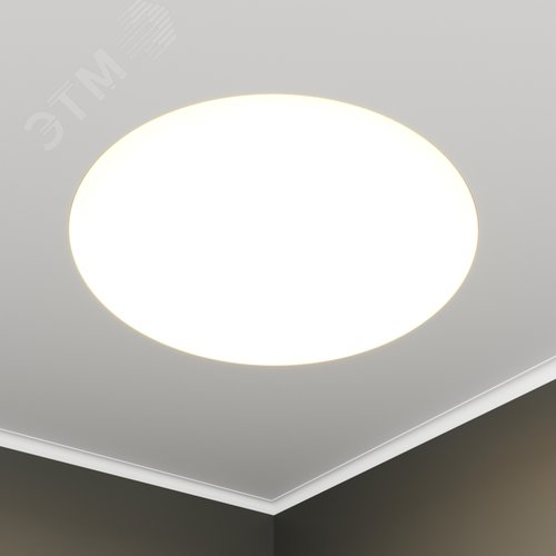 Светильник светодиодный RVE-LBX-RING-446-VG (Круг 446х446х110мм 19Вт встраиваемый под шпаклевку 4000K Белый) - фото 1