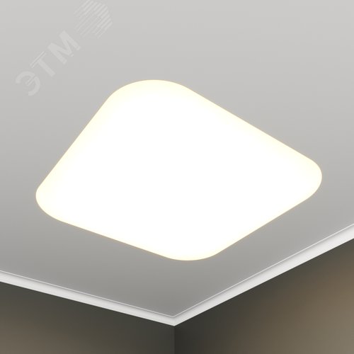 Светильник светодиодный RVE-LBX-BOX-SOFT-746-VG (Квадрат закругленный 746х746х110мм 74Вт встраиваемый под шпаклевку 4000K Белый) - фото 1