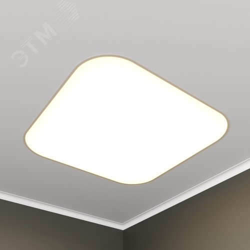 Светильник светодиодный RVE-LBX-BOX-SOFT-830-V (Квадрат закругленный 830х830х100мм 95Вт встраиваемый 4000K Белый) - фото 1